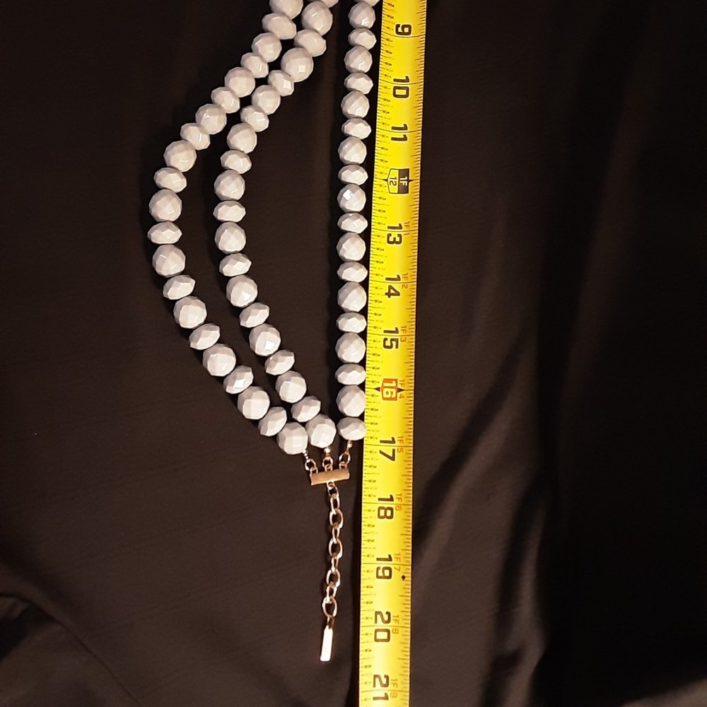 Beaded Multi-Strand Statement Necklace Signed Sug… - image 6